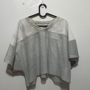 Women’s white jersey/poncho